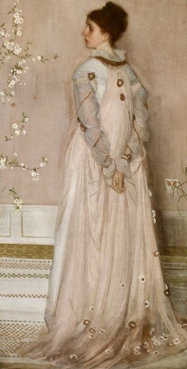 James Abbott McNeill Whistler(1834-1903). Symphony in Pink. Portrait of Mrs Frances Leyland. 1874.