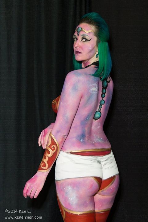 danny-cee-:  toastee227:  “Goddess of the Galaxy” by 1st prize winner Jasmine Ringo. Photography by Ken Elsner. I’m so grateful I had the opportunity to model for the Las Vegas Bodypaint Throwdown Jamtacular at the Art-N-Ink Expo. It was