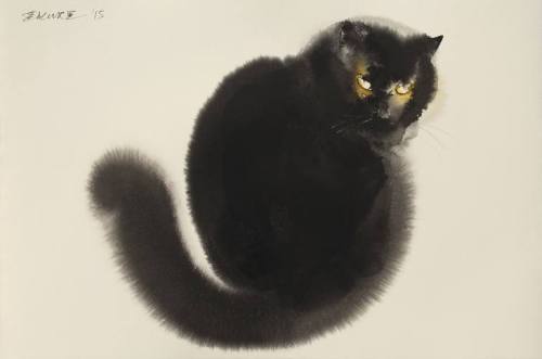 Cat illustrations by Endre Penovác. Ink.| Exquisite art, 500 days a year. |