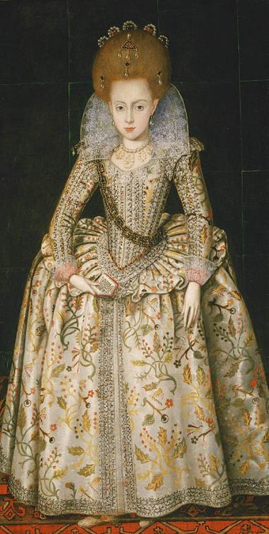 Elizabeth Stuart, later Queen of Bohemia, 1616 by Robert Peake the Elder