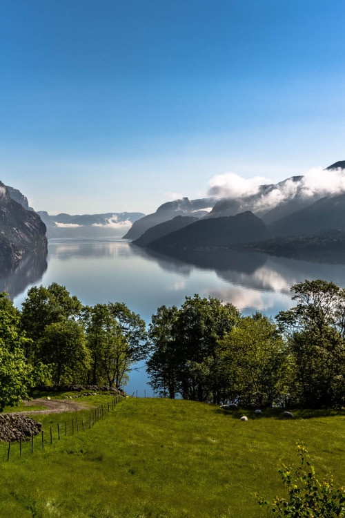 ponderation:  Misty morning, Lysefjord, Norway by EuropeTrotter 