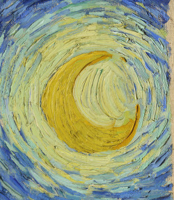 trulyvincent:  Details from The Starry Night, by Van Gogh