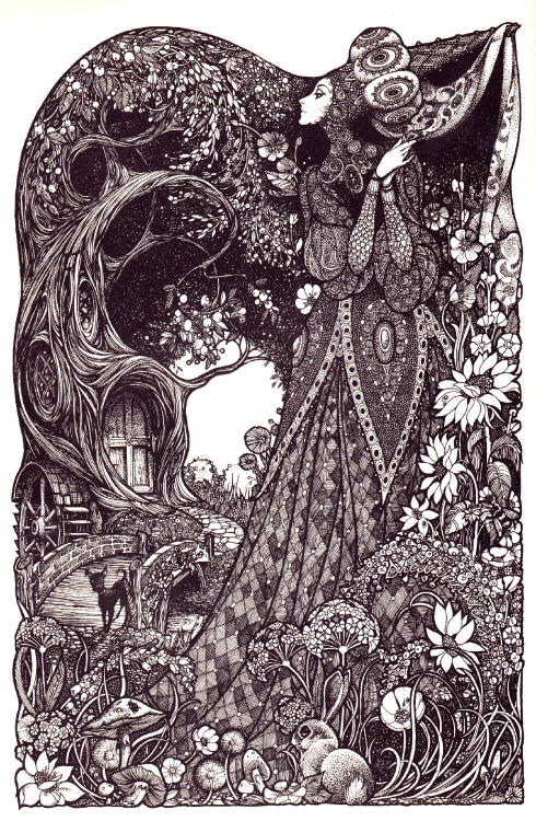 jahoctopus:illustration from Svendt Grundtvig’s Danish Fairy Talesby Drew van Heusen