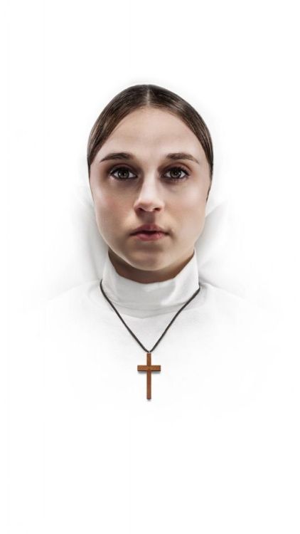 Taissa Farmiga, The Nun, Horror movie, 2018, minimal, art, 720x1280 wallpaper @wallpapersmug : https