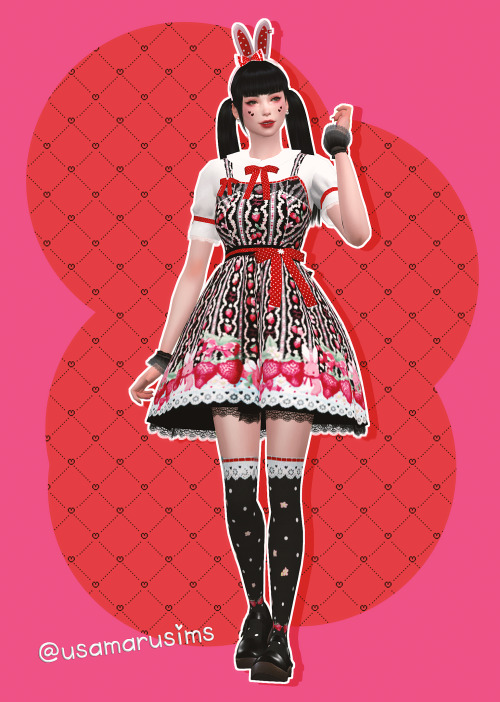 ❀ Angelic Pretty Little Bunny Strawberry Set ❀Thank you for testing for me as always hehe @mochadonu