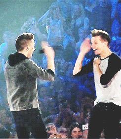 :  liam and louis doing the macarena + 