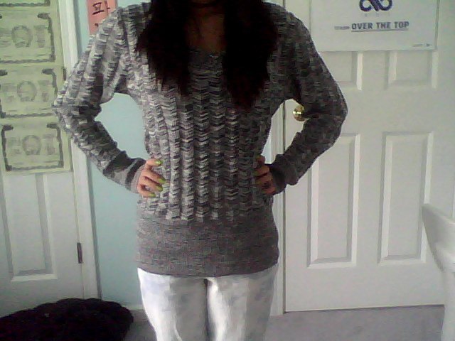 Outfit of the day. We had a snow day yesterday, and a two hour delay today. Perfect