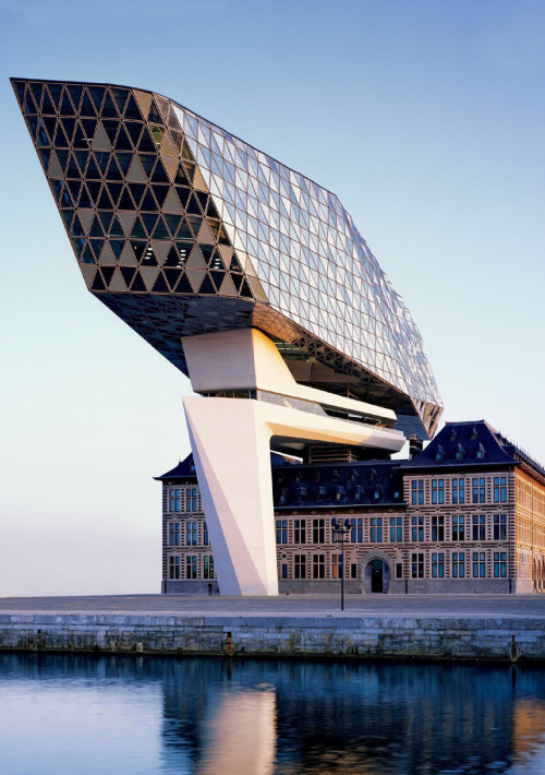 visualjunkee: ANTWERP PORT HOUSE - architects: Zaha Hadid Architects - location: Antwerp, Belgium - 