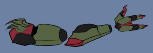 So, In My Villain AU Of Orion, He Doesn't Use A New Prosthetic, He Uses His Raph Prosthetic Becaue That