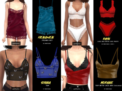 Valentine’s Day collection Includes 4 items:Rayn Set (33 swatches each) [ DOWNLOAD ] ;Henguen Pyjama
