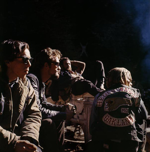 superjointrituals:   Pictures of the Hell’s Angels taken by Hunter S. Thompson 