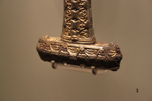 beardedkomedy:The sword handle excavated at Eigg thought to be from around the 10th Century CE.Such 