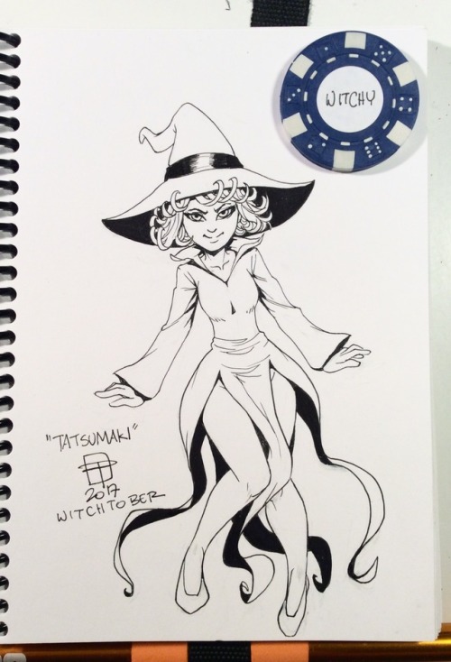 callmepo: Witchtober day 7: A bewitched Tatsumaki from Onepunch-Man. Get to use that WITCHY WILDCARD! Still got my Little Witch Academia Wednesday/Weekend Witchtober image to do tomorrow!  <3 <3 <3