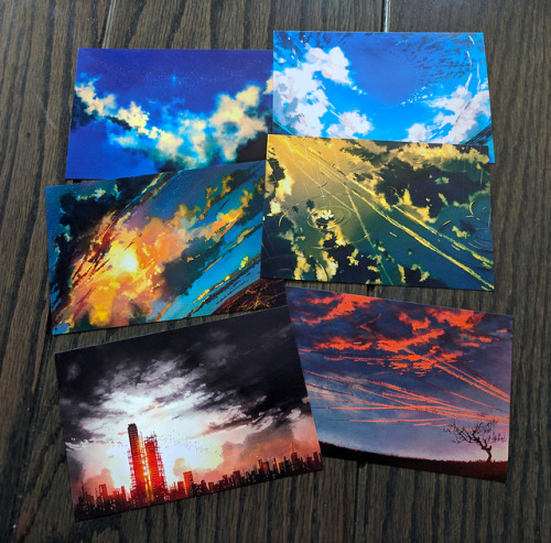 yuumei-art: I finally made postcards! :D There are 8 collections, each based on a theme such as stars, the oceans, cities in Asia, etc. Each collection has 6 images printed on 4x6 inch cardstock.  Between prints and wallscrolls, I always wanted to offer