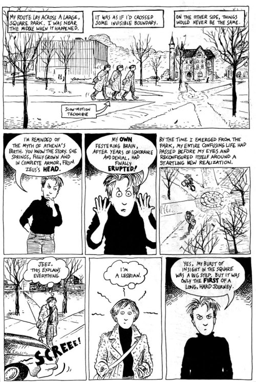 rosalarian: fun-home: This is Alison Bechdel’s coming out story as featured on the Oberlin Col