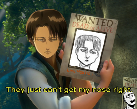 Levi’s Wanted Poster in the Anime