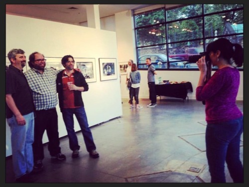 My show at the gallery in my building three years ago this May. Me and my three siblings. #street #b