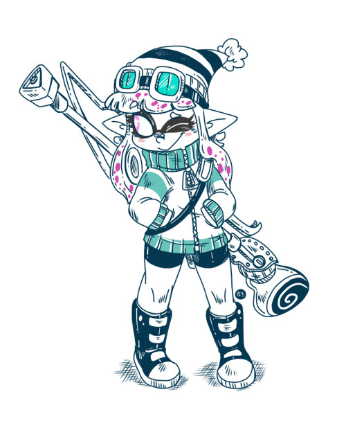 SplaJune 26-30. One full month’s worth of near-daily Splatoon art.