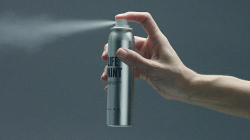 wetheurban:   DESIGN: Volvo Introduces LifePaint: A Reflective Spray Only Visible at Night Volvo (the car manufacturer) have just released a luminous paint that’s invisible during the day and then brightly fluorescent at night as soon as car headlights