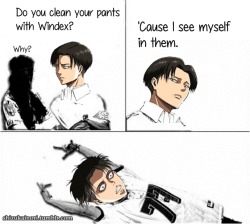 Ravioli-Maidchou:  Izumou: Rivaille Being Smooth (◕‿◕✿)  I’m Aving An