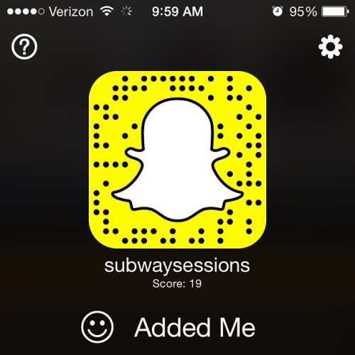 Add us on #snapchat! That’s where all the best secrets are kept #subwaysessions #surprise #sne