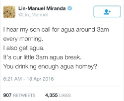 the-circle-of-fandoms: This is the purest, most adorable tweet I have ever seen. Thank you, Lin.