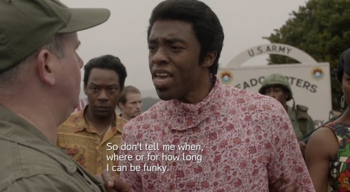 Chadwick Boseman as James Brown in Get On Up (2014)