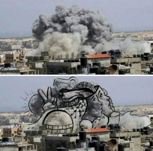 Porn photo bobbycaputo:  Gaza Artist Turns Israeli Air