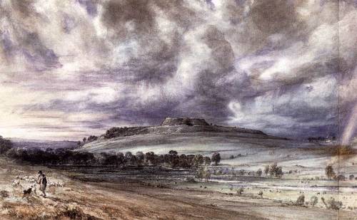 Old Sarum, 1834, John ConstableMedium: watercolor,paper