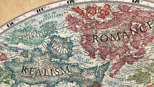 everything4writers:  A 17-Year-Old Artist Created This Incredible Map Of LiteratureVia Buzzfeed