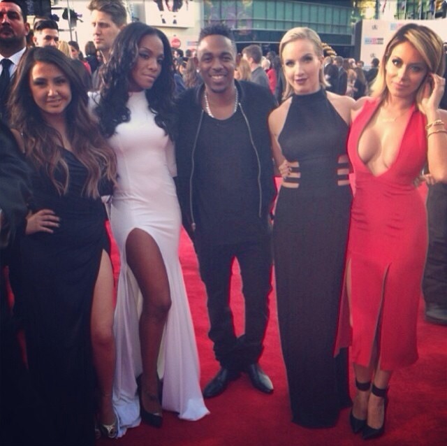 fuckyesdanitykane:  Danity Kane &amp; Kendrick Lamar on the red carpet at the