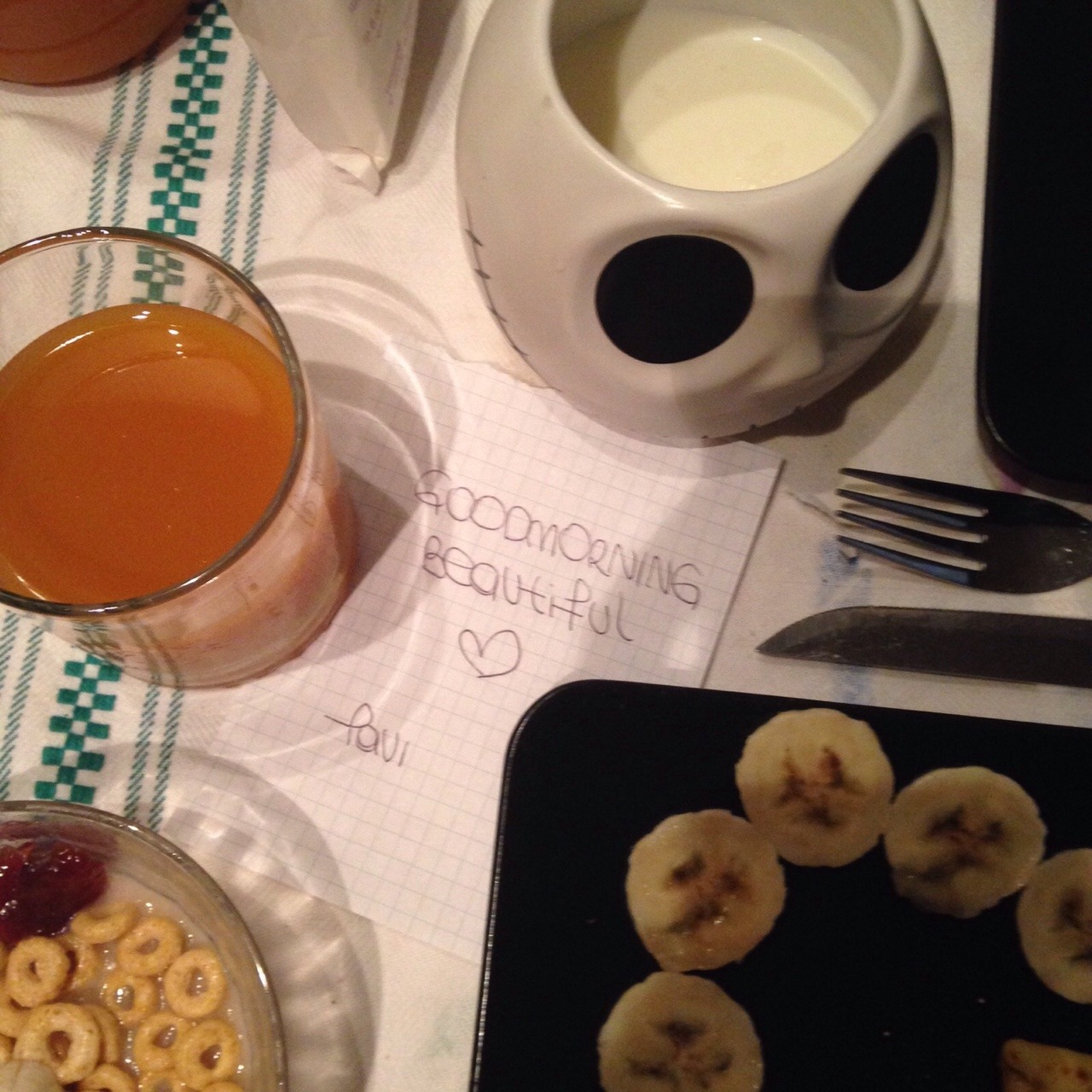 Lovely breakfast For my love❤️🐾  [like this]