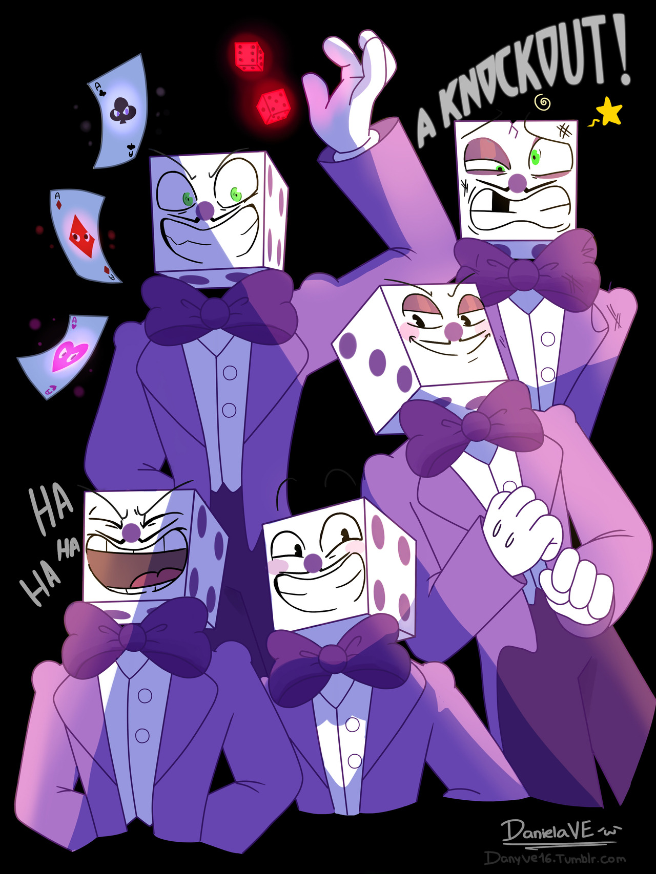 King Dice Fanart  🥛❤️Cuphead💙🥛 Amino