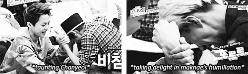 minxiuseok-blog:moments when xiumin can’t hold back his disdain for exo