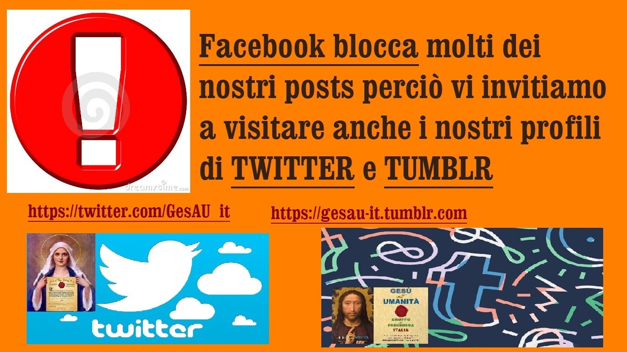 ATTENZIONE! Facebook blocca molti di nostri posts perciò vi invitiamo a visitare anche i nostri profili di Twitter e Tumblrhttps://twitter.com/GesAU_it https://gesau-it.tumblr.com