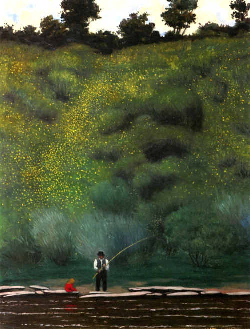 dappledwithshadow: Gorse in Bloom, AvallonFelix Vallotton - 1923 Private collection Painting - oil o