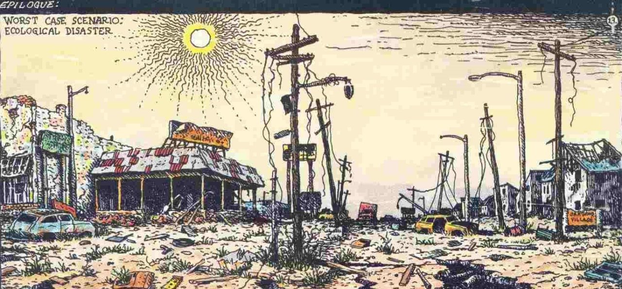 landscapemode:  Robert Crumb (USA, 1943-) A Short History of America - 3 Possible