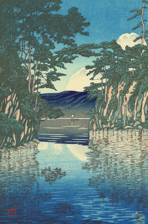 variousnews:Kawase HasuiLake Towada(1927)