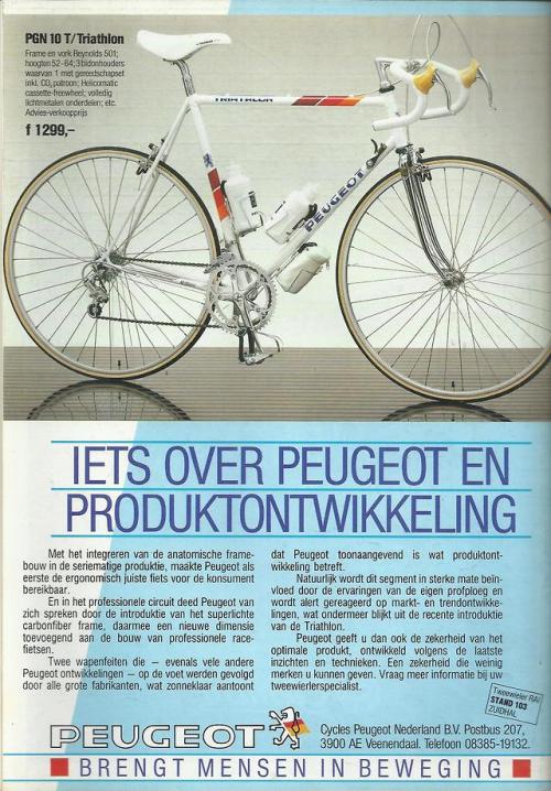 raxbike: 1986 advertisement in the Dutch magazine *fiets*.