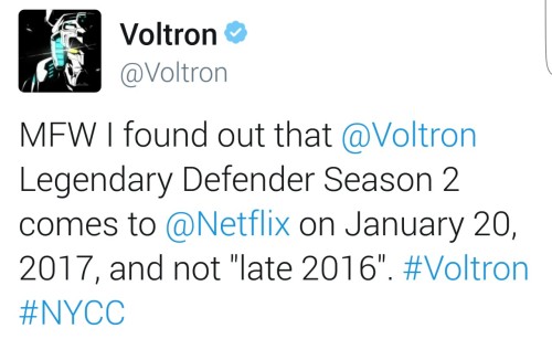 d3m0ndarks: voltrondefendersofklance: Some news from the voltron official tweeter and the NYCC2016 O