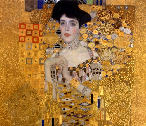 malinconie:Gustav Klimt, Adele Bloch-Bauer, 1907 (detail)