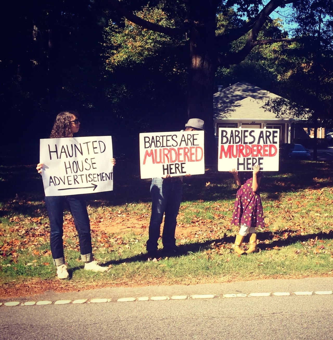 Happy Halloween!
These people didn’t want to show their faces, which is classy.
We’re embarking on a new project soon. Follow us on Twitter @saturdaychores to stay in touch!