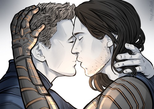 Day 15 - Stucky Nr.24: Deep kisses where they have their hands tangled in each other&rsquo;s hai