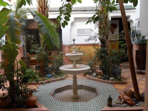 arjuna-vallabha:Courtyard fountain , Morocco