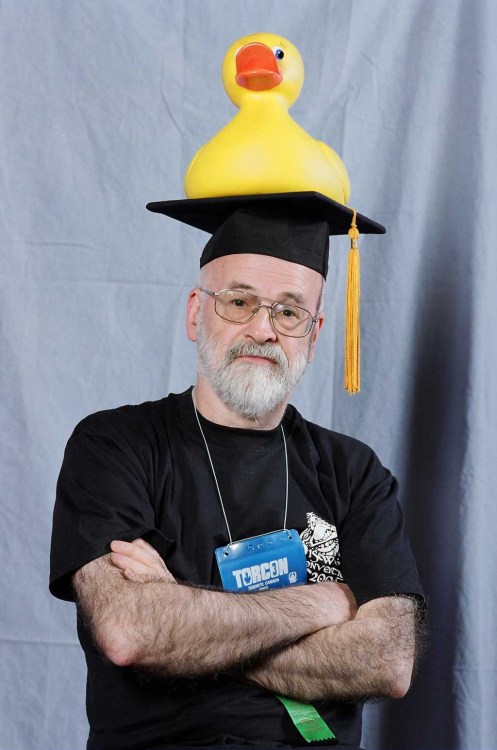 stupidjewishwhiteboy:sissensen:R.I.P. Sir Terry Pratchett (28 April 1948 - 12 March 2015)Thank you f