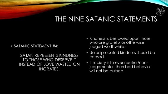 diabolicality:  The Nine Satanic Statements