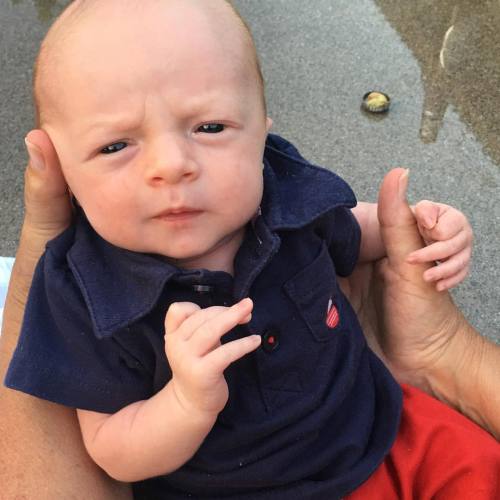 Last time I saw this little guy he was in his momma&rsquo;s belly. #rightplacerighttime #brandne