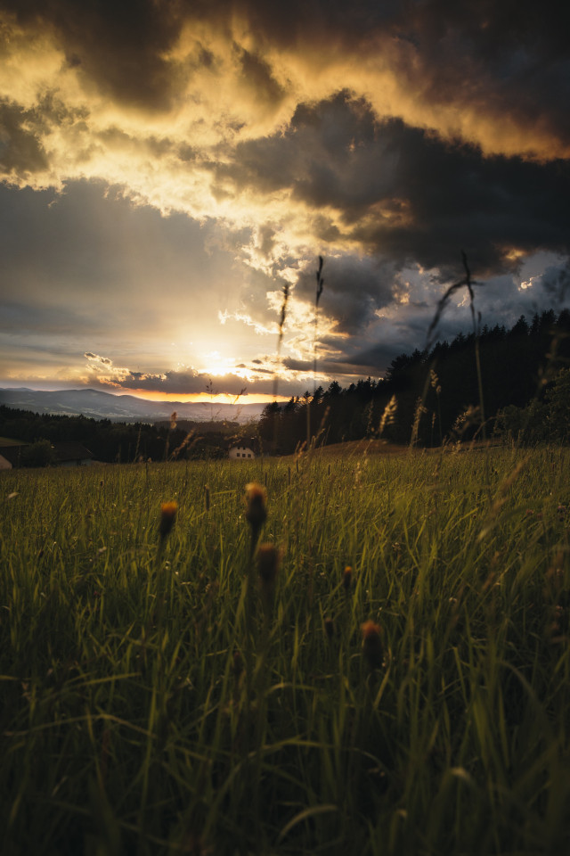 Thunderstorm and sunset #2 by desomnis Instagram | Flickr | Tumblr | GettyImages