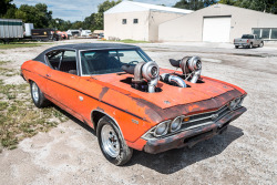 musclecardefinition:   Crazy Powerful Twin Turbo 1969 Chevrolet Chevelle 396 SS. Learn more!   http://www.musclecardefinition.com/ 