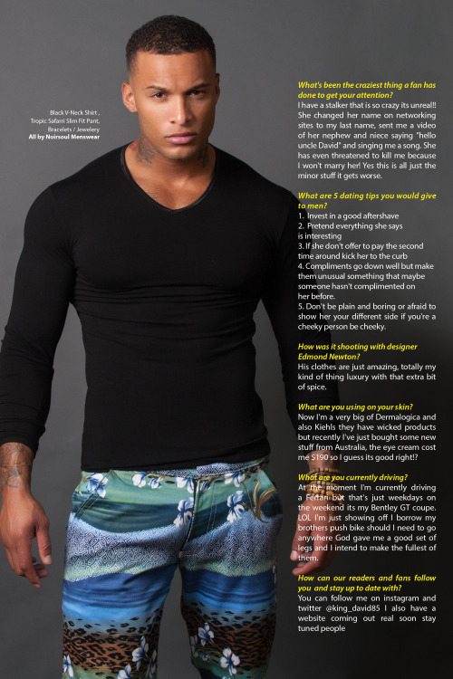 tastyblkman:  “Man of Style” featuring David McIntosh - Krave Fit Magazine Photography by Carlos Jones Styling by Edmond Newton